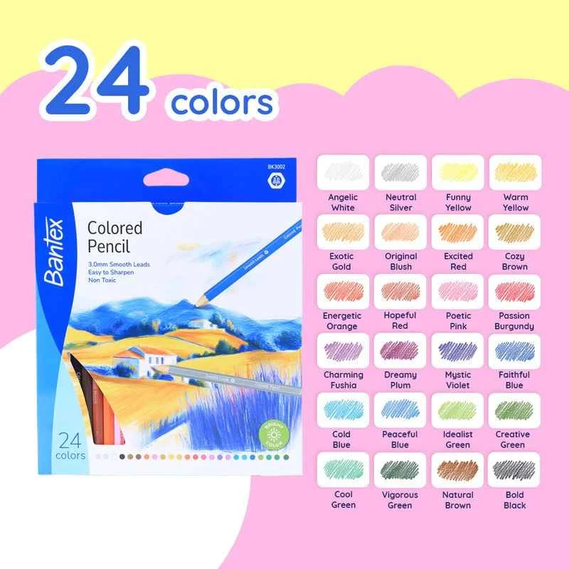 Bantex Colour Pencil BK3002 24 Colour Pensil Warna